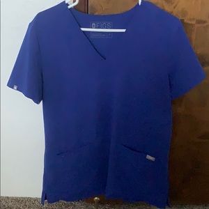Figs scrub top in Royal Blue size medium